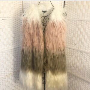 Joseph A Faux fur vest